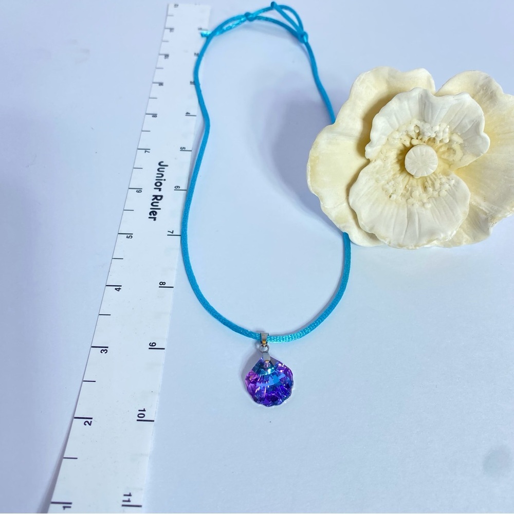 Elegant Purple and Blue shell Pendant car charm